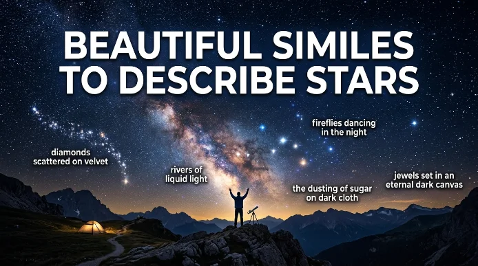 Beautiful similes to describe stars