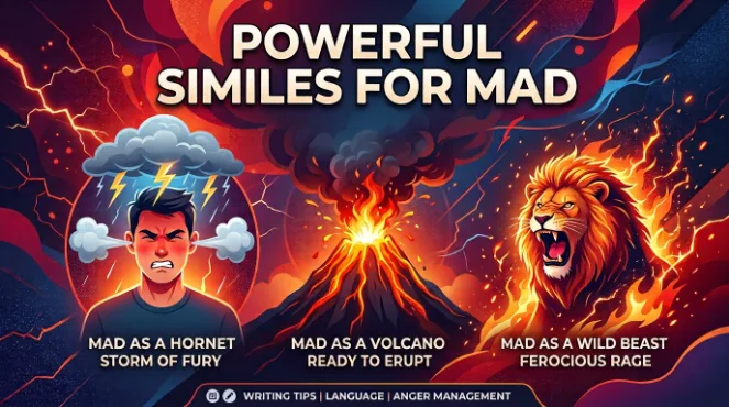 Powerful similes for mad