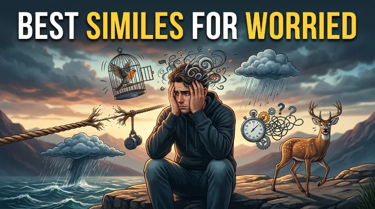 Best Similes for worried