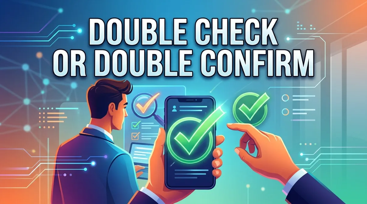 Double Check or Double Confirm