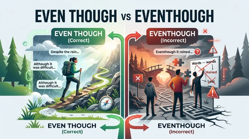 Even through vs EvenThrough