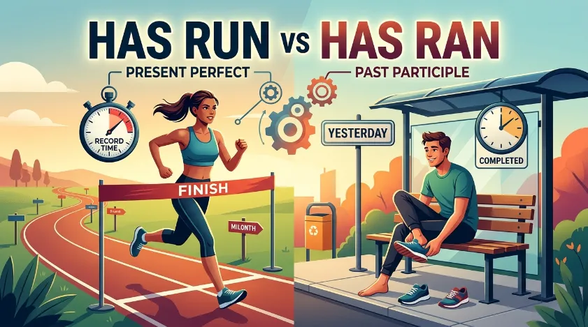 Has run vs Has ran