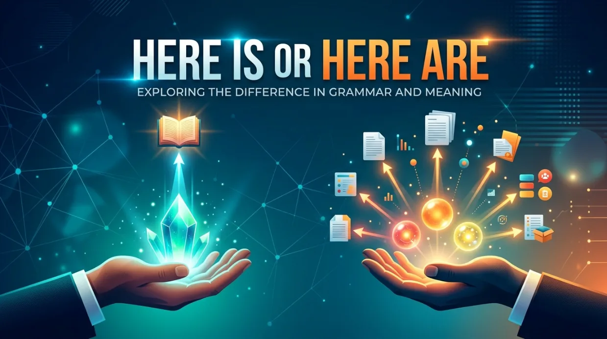 Here is or Here are