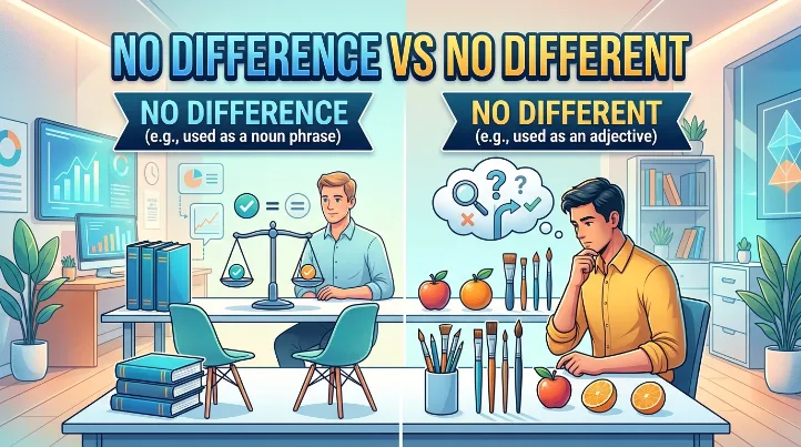 No difference vs no different