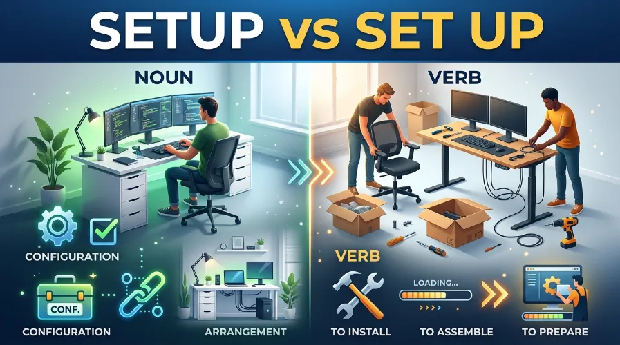 Setup vs set up