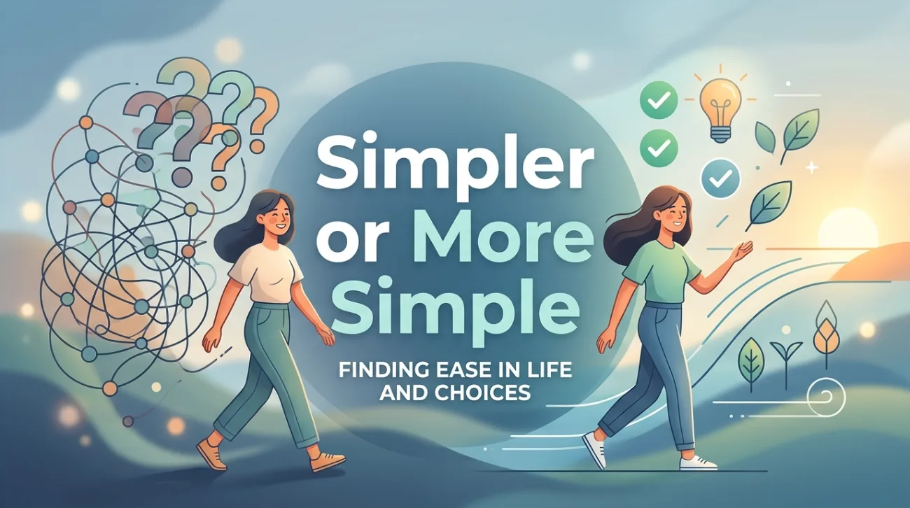Simpler or more simple